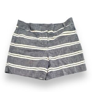 Ann Taylor LOFT Women's Blue and White Riviera Shorts